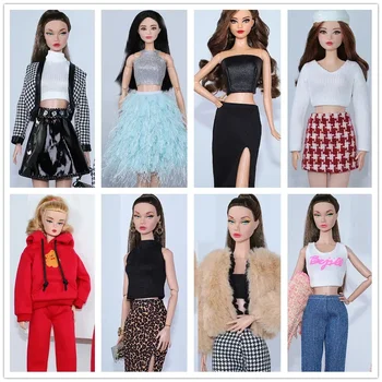 2022 нов комплект дрехи / 30см кукла дрехи облекло плодова рокля палто топ панталон За 1/6 Xinyi FR ST mengfan Барби кукла / момичета играчки
