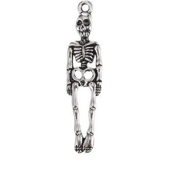50Pcs Хелоуин скелет сексапил страшно призрачен череп модел висулка DIY занаят ръчно изработени за Хелоуин Cosplay парти декор