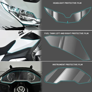 Мотоциклет инструмент мембрана екран надраскване протектор филм стикер фар за Honda Goldwing GL1800 F6B 2018-2023 TPU