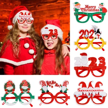 Коледна украса за дома Очила за очила Santa Gnome Tree Възрастни деца 2024 Новогодишни подаръци Noel Navidad 2023 Коледа декор
